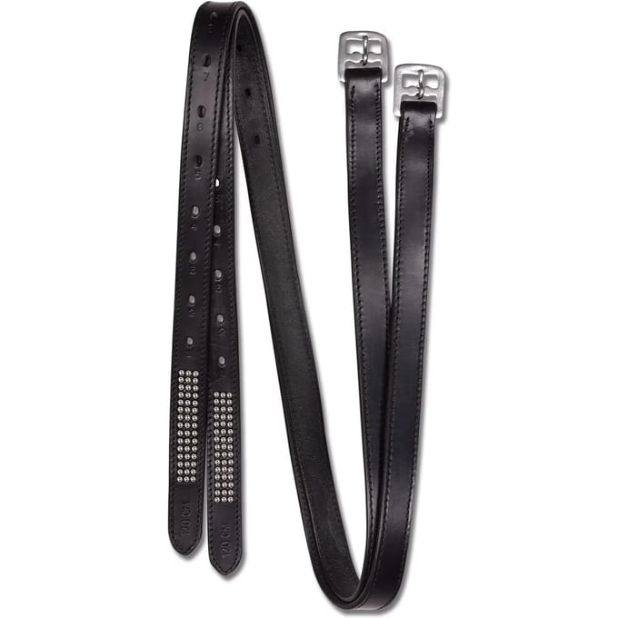Waldhausen STAR stijgbeugelriemen Silverstar 140 Zwart