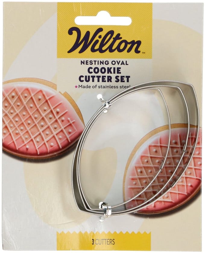 Wilton Nesting Koekjesuitsteker - Ovaal - Set/3 - Uitsteekvormpjes - Koekjes Vorm