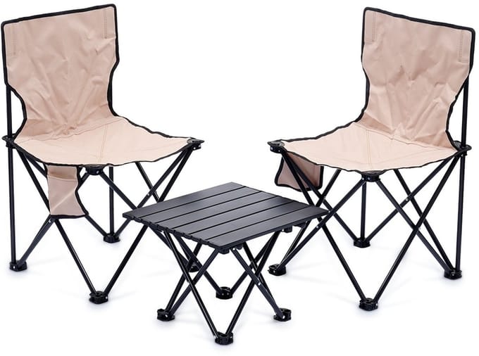Campingstoelen met Tafel 3 delig - Camping Set - Campingtafel - Picknicktafel