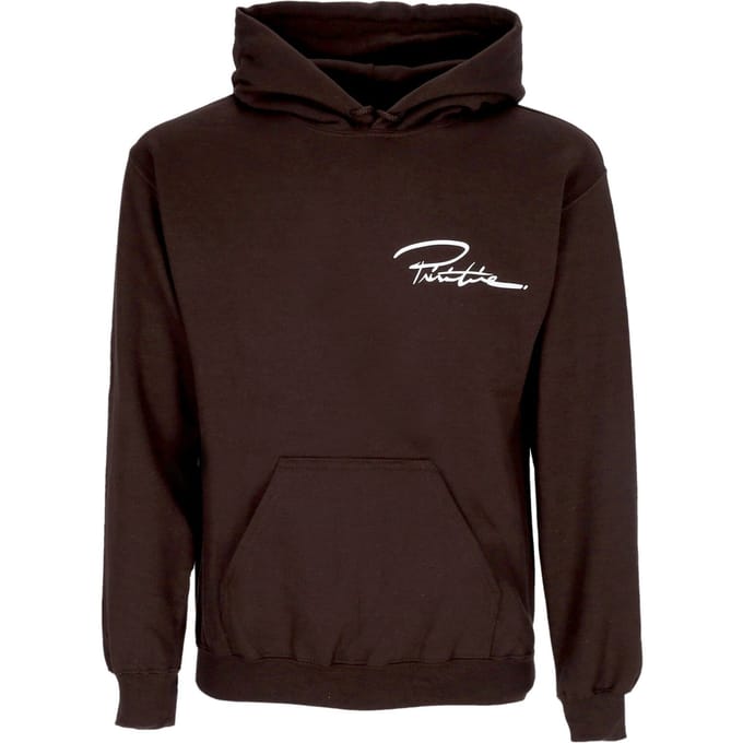 Heren open armen hoodie bruin