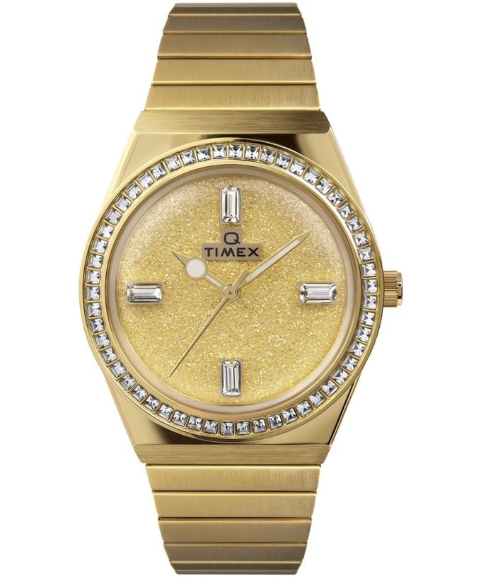 Timex Q Reissue TW2W10500 Horloge - Staal - Goudkleurig - Ø 36 mm