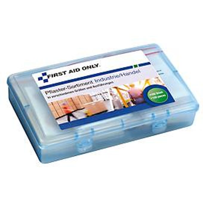 First Aid Only pleisterassortiment, 100 stuks, voor industrie en handel, in hersluitbare doos