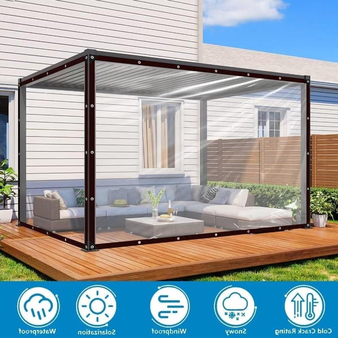 Afdekzeil Transparant - Plastic Zeil - Bescherming Buiten - Waterdicht Scheurvast - 2.5x3.5 meter - Transparant