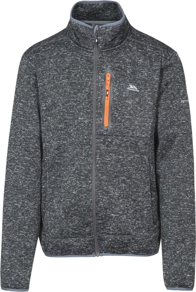 Trespass fleecejas/fleecepullover Bingham - Herenfleece At300 Black Marl