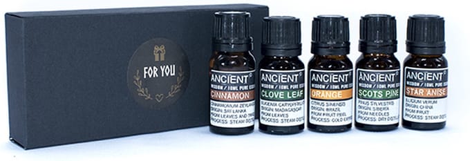 Wintergeuren - 50 ml - Etherische olie Set - Winter - Cadeau