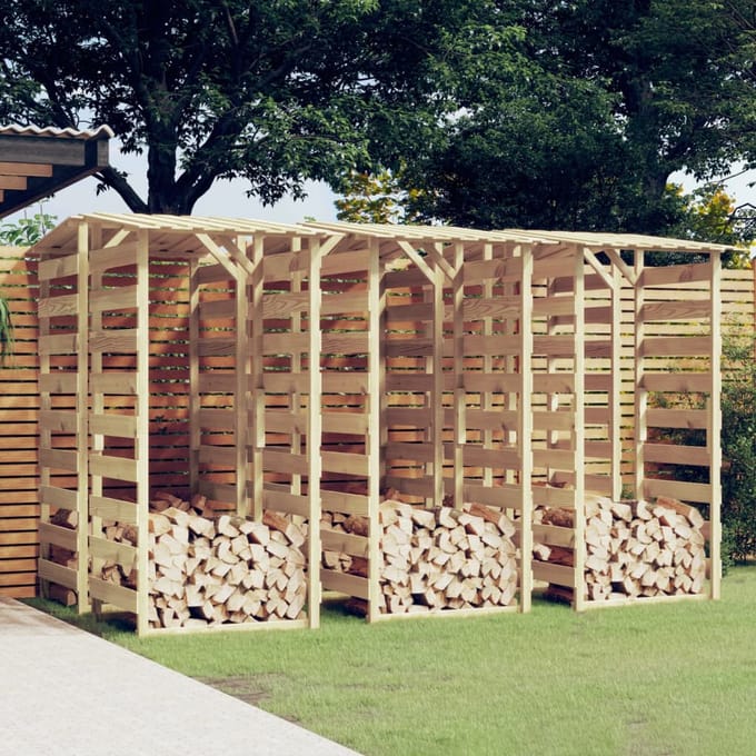 vidaXL - Pergola's - met - dak - 6 - st - 100x90x200 - cm - geïmpregneerd - grenenhout