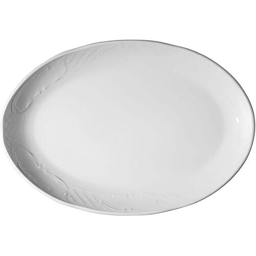 GGM Gastro (24 Stück) CLASSICO - Platte/ Teller - oval - Länge: 230mm - Weiß Wit
