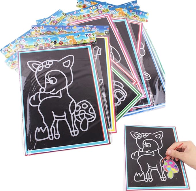 Uitdeelcadeaus scratchpapier (50pcs) - Traktatie