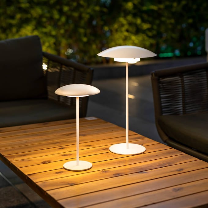 Newgarden Sardinia LED oplaadbare lamp IP44 wit 30 cm