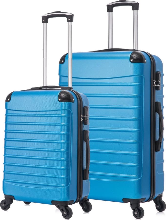 Quadrant 2 delige ABS Kofferset (XL + S) - Skyblue