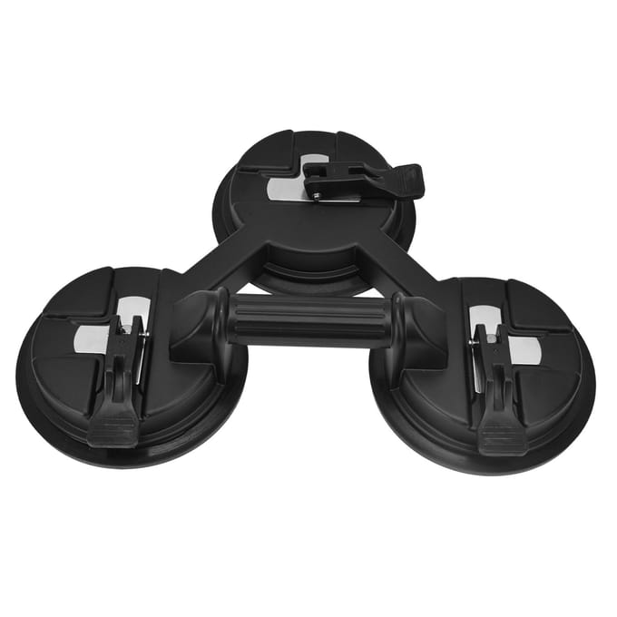 Glasheffer Krachtige Zware Drie Klauw Zuignap Marmer Industrie Fixeer Tegel Artefact black