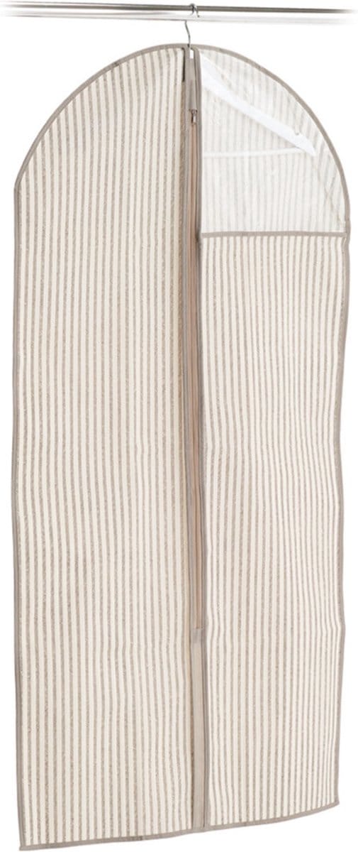 Zeller Kledinghoes - Beige - Polyester/kunststof - 60 x 120 cm - ritssluiting - met venster