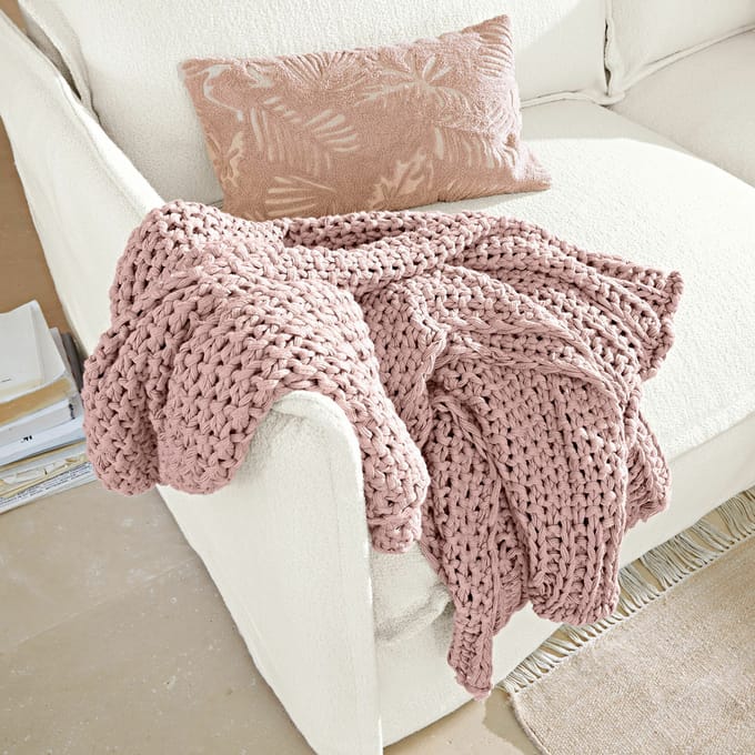 LOBERON Plaid Plixoren roze