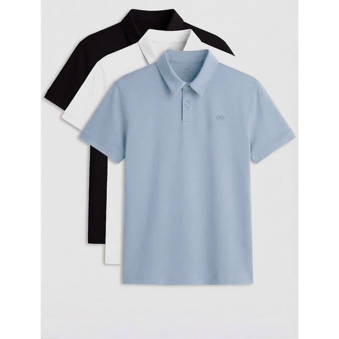 Heren Katoenmix Polo T-shirt