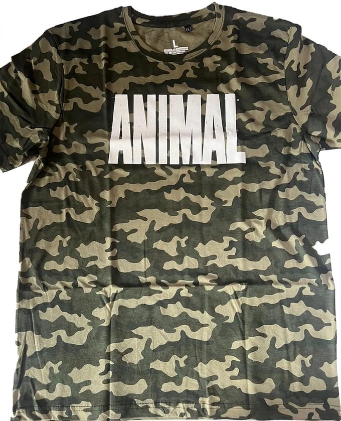 Camo Be Animal Tee - Leger Groen - L