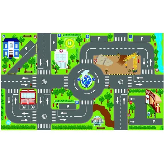 Verkeerskleed met verkeerslichten 100 x 75 cm Voertuigen Speelgoed voertuigen Diverse speelgoedvoertuigen