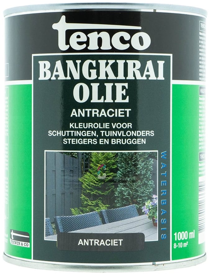 Tenco Bangkirai Olie Antraciet 1l