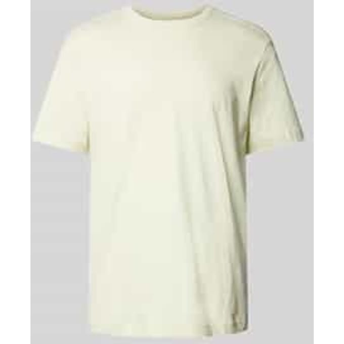 Tom Tailor - Basic T-shirt van katoen - Maat M - lime cream green