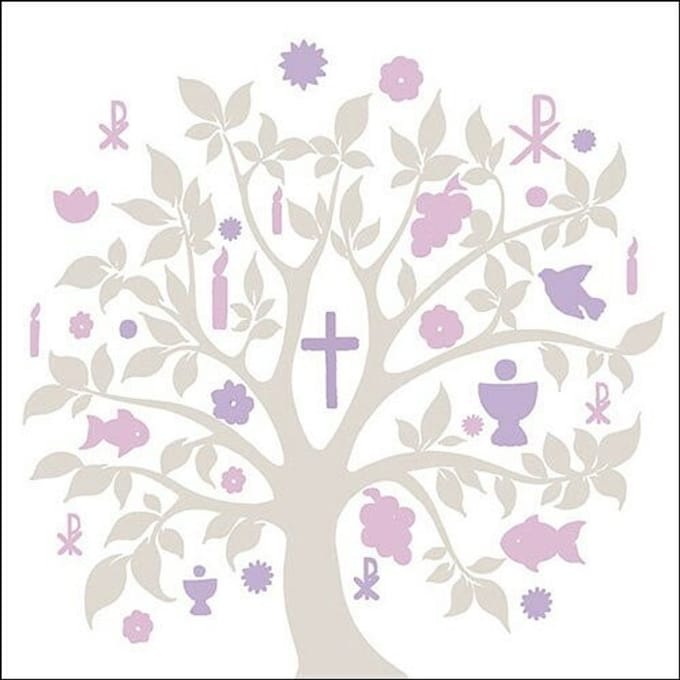 Lunch Servetten Communion Symbols Taupe - Ambiente - 33x33 cm