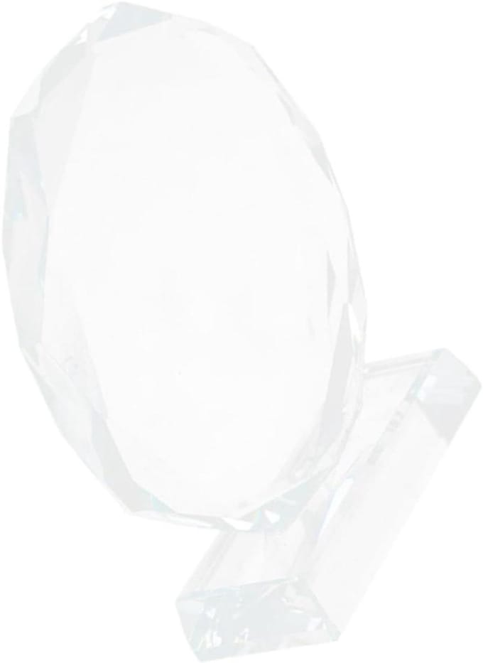 Kristallen Trofee - Prijsbeker Glas - Sportwedstrijd Prijs - Elegante Uitstraling - 13.5 cm - Transparant