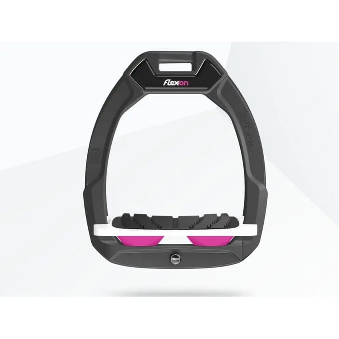Veiligheidssporen Paardrijden Incliné Grip Antraciet/Wit/Roze Flex-On Safe-On