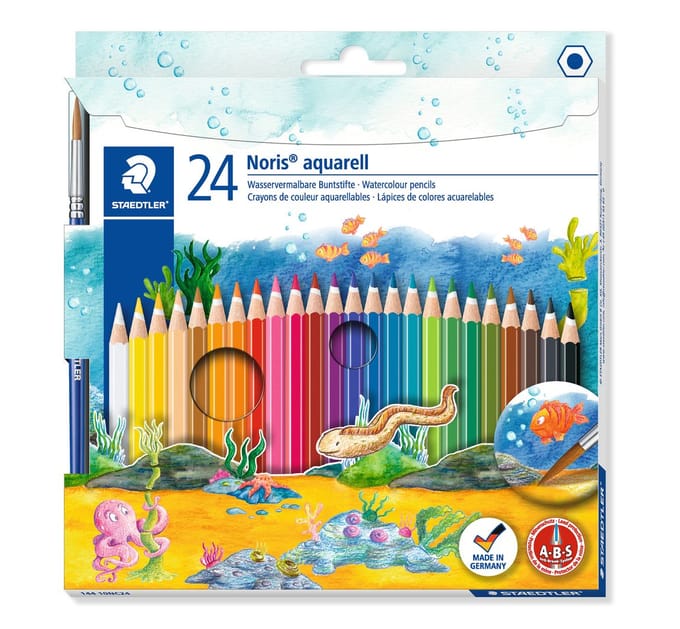 STAEDTLER Noris aquarell  kleurpotlood - set 24 kleuren
