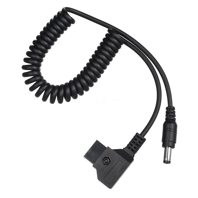 D-Tap 2Pin Maschio Cavo V-Mount Anton Batteria Rig DSLR Potenza Fotocamera black