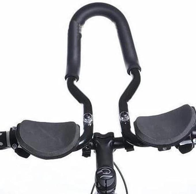 Fiets Stuur - Aero Bars - Comfortabel Fietsen - Ergonomisch Ontwerp - 22.2-25.4 mm - Zwart