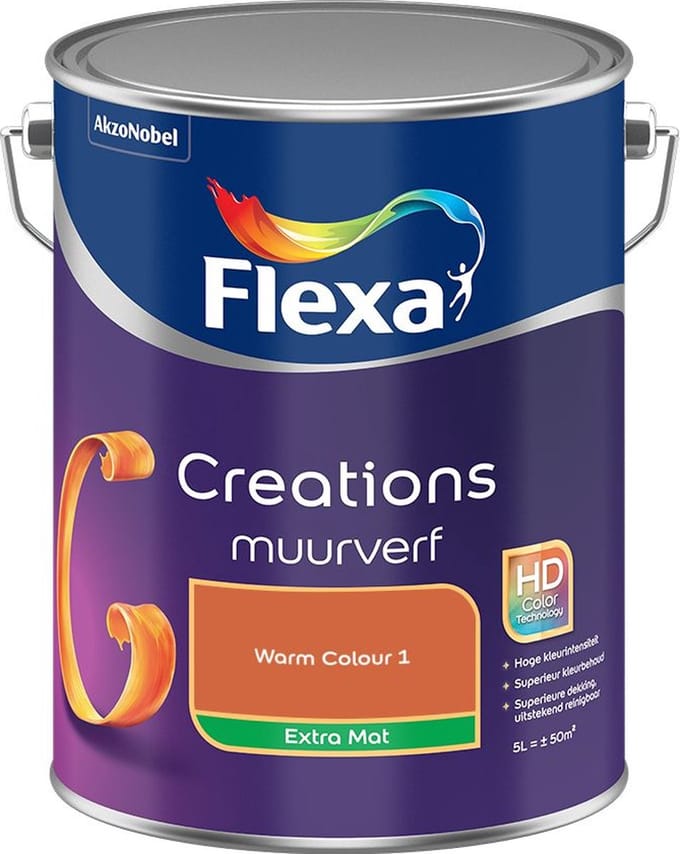 Flexa - Creations Muurverf Extra Mat - Warm Colour 1 - Mengverf - 5 L