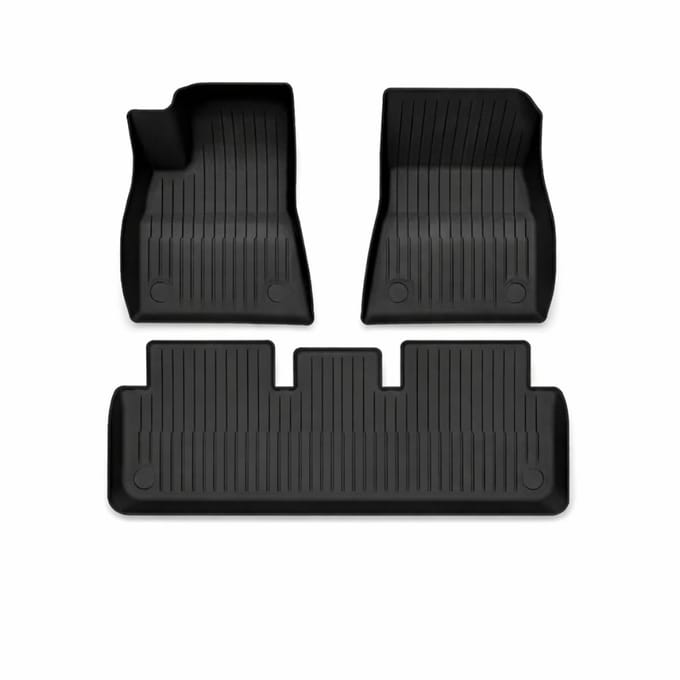 Automatten Tesla Model 3 Highland Rubber Ecoline – Interieurmatten Set – All Weather TPE - Interieur Accessoires