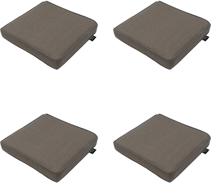 Madison - Zitkussen Taupe canvas eco+ - Ca. 40x40 cm - Set van 4