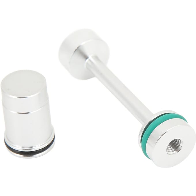 Olieverdeler Barbell Restrictor Galeiplug met Bypassventielplug Billet voor LS Motoren LS1 LS2 white