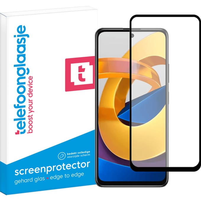 Xiaomi Poco M4 Pro screenprotector gehard glas Edge to Edge