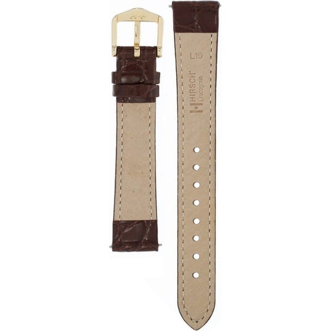 Hirsch 12302810NQ-1-16 Crocograin Horlogeband