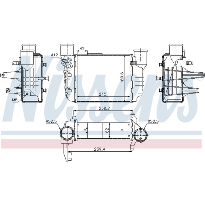 Intercooler NISSENS 96709