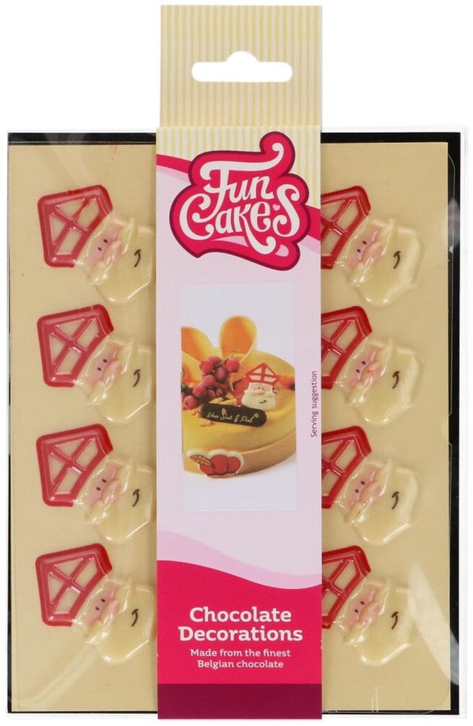 FunCakes Chocolade Decoraties - Sinterklaas - Set/12
