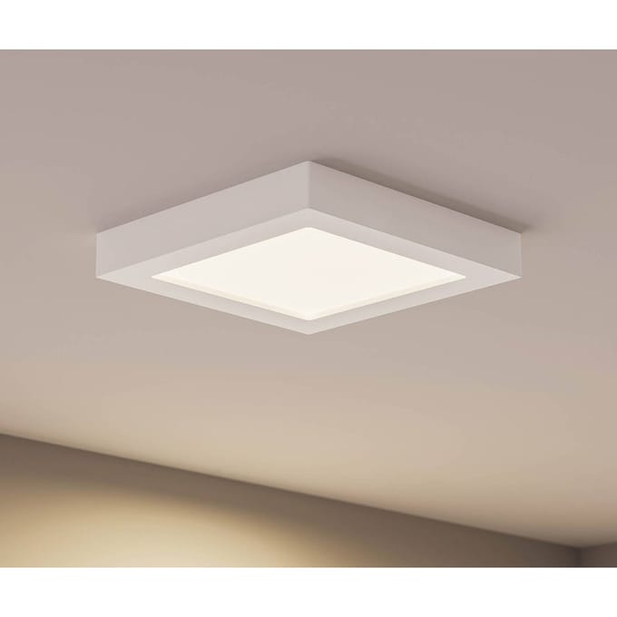 Prios LED plafondlamp Alette, wit, 22,7 cm 24W, dimbaar