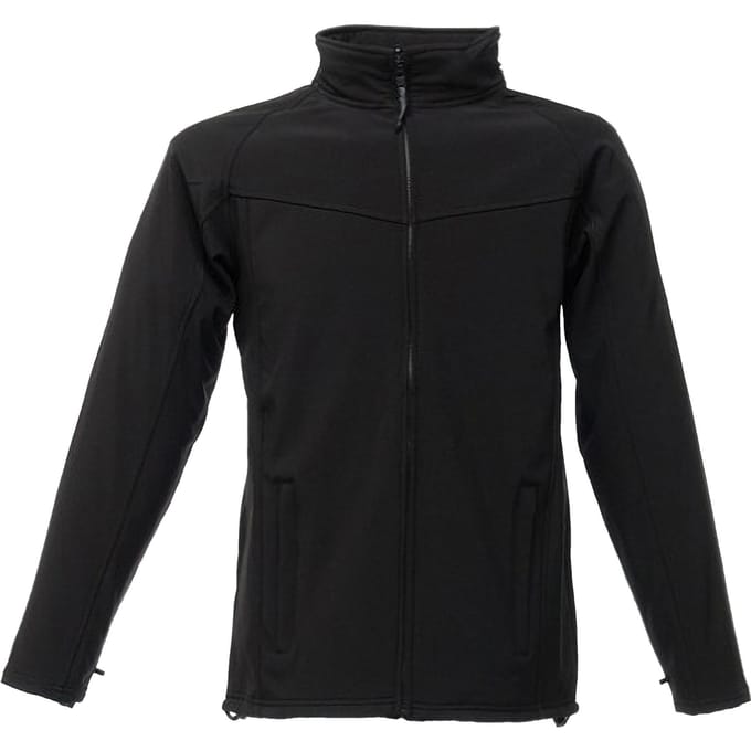 Regatta Professioneel Heren Uproar Softshell Windbestendig Fleece-jack (Zwart/Zwart)