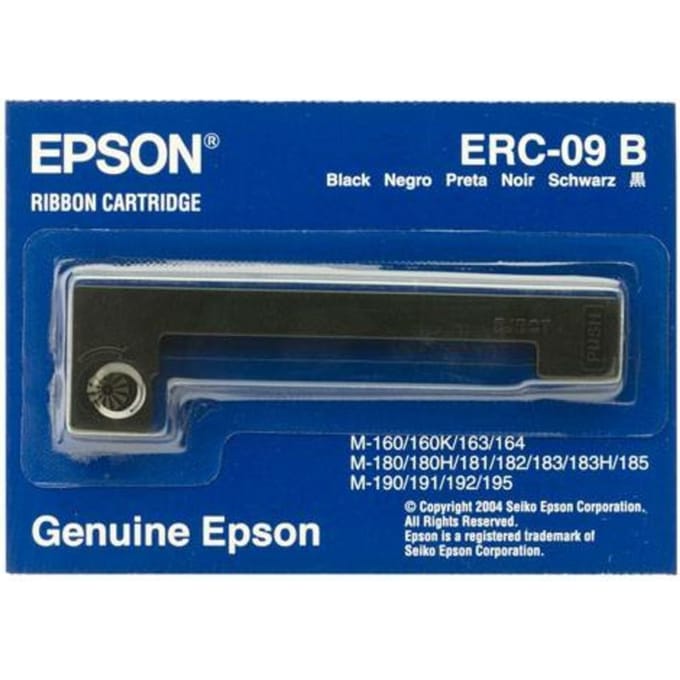 Epson inktlint ERC-09 B, OEM C43S015354, zwart