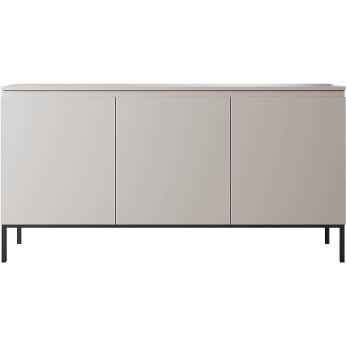 Selsey Bemmi - Dressoir - 150 cm - Beige met zwarte poten