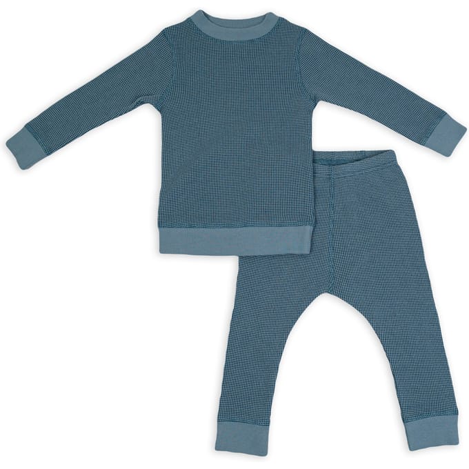 Pyjama voor jongens - blauw - maat 98 - 3-4 jaar - elastisch katoen