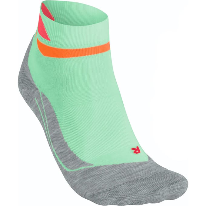 Falke RU4 Short Pace Hardloopsokken Dames-Groen,Grijs