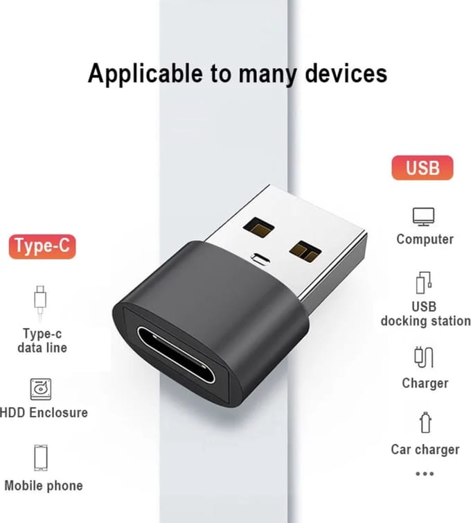 USB C naar USB Adapter - USB-C naar USB convertor - opzetstuk - USB 3.0 to USB C HUB - pc - laptop - USB C naar USB A female - Usb c