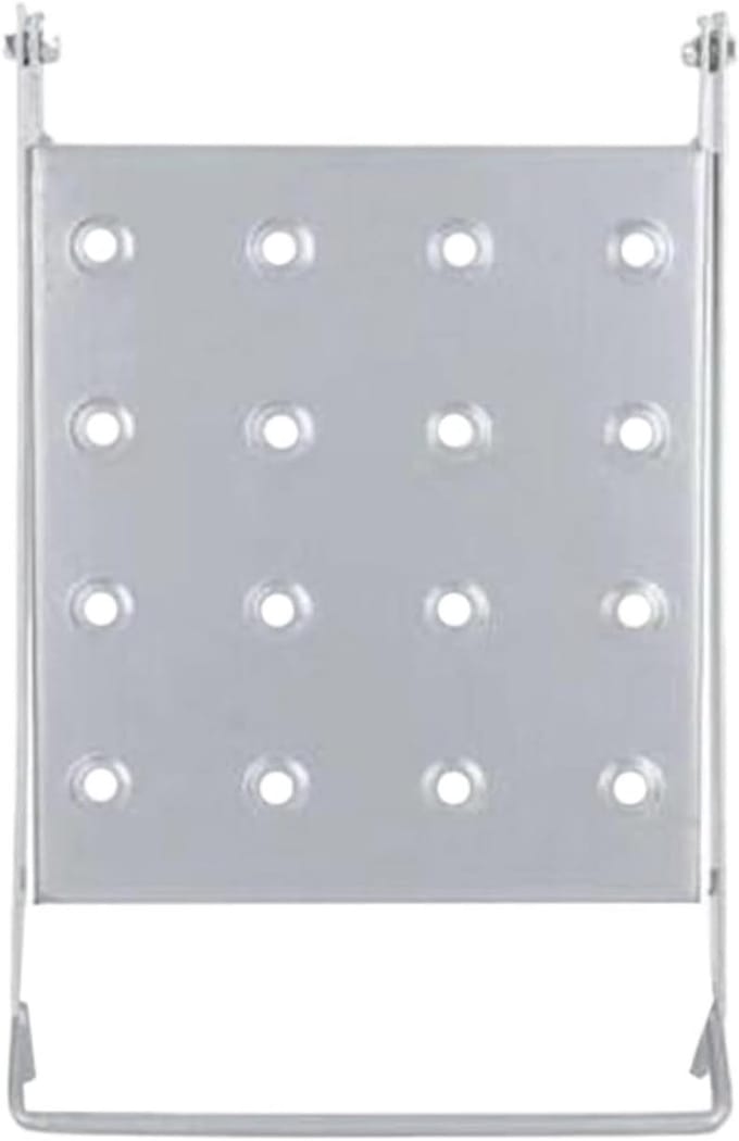 Werkplatform Ladder - Verstelbaar Platform - Klus Werk - Antislip Voetsteun - 30 x 26.5 cm - Zilver