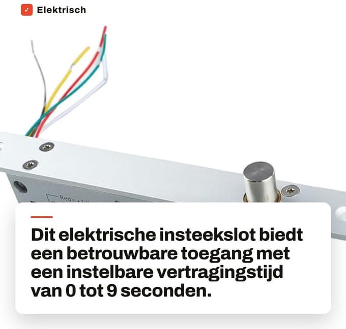 Dailygoods - Elektrisch Insteekslot met Tijdvertraging en LED Display