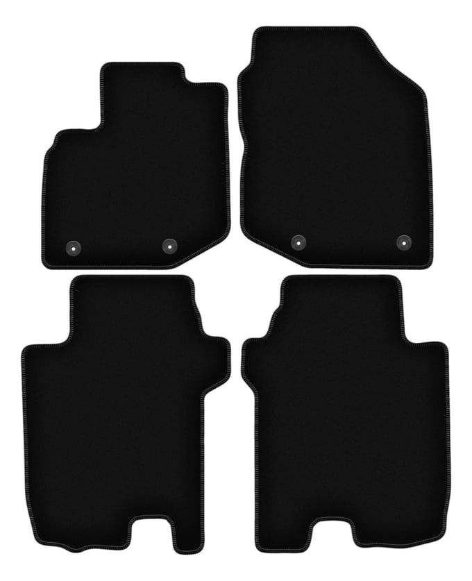BASIC zwarte veloursmatten voor: Honda Jazz III hatchback (2011-2014)