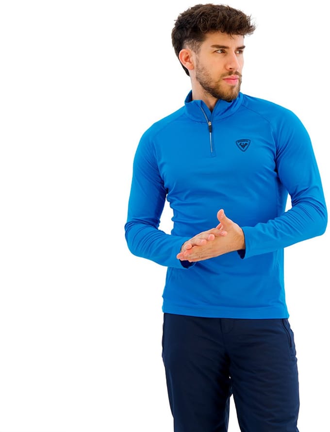 Rossignol Classique Fleece Met Halve Rits Blauw XL Man