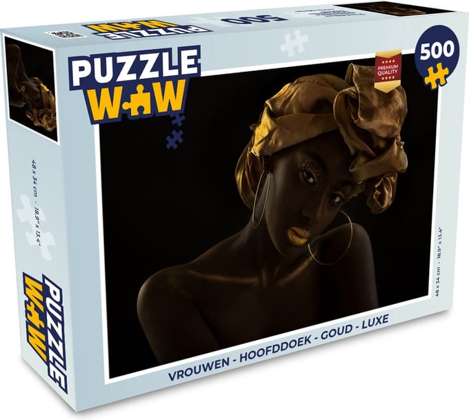 Puzzel Vrouwen - Hoofddoek - Goud - Luxe - Legpuzzel - Puzzel 500 stukjes