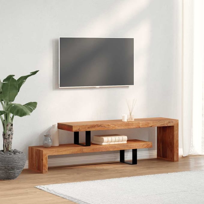 vidaXL - Tv-meubel - massief - acaciahout