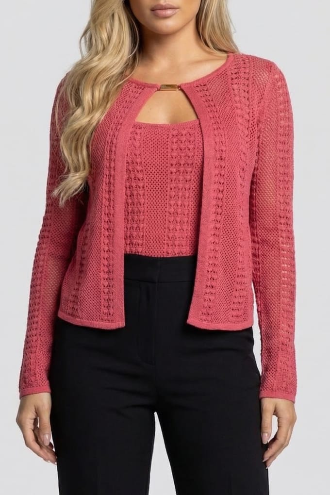 GUESS Marciano By  Emma Twin Set Sweater Flowering Peony Größe: XS | Strickpullover Outlet | Damen